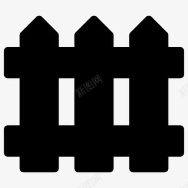 篱笆建筑家图标图标