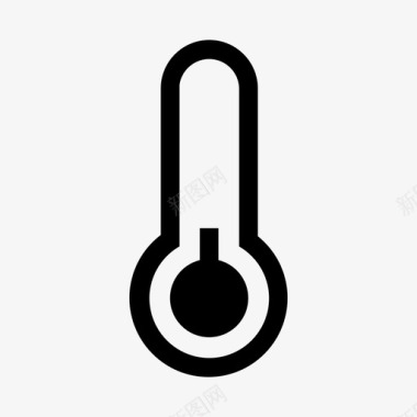 冷温度计冷冻温度图标图标