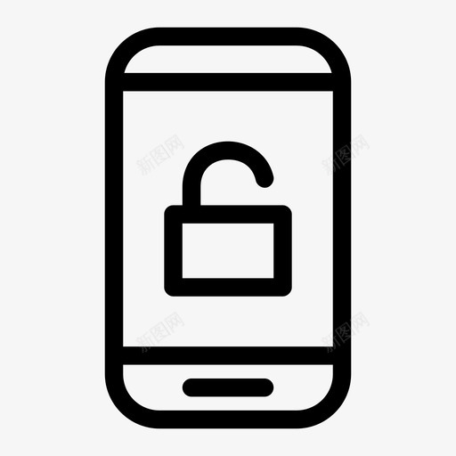 手机解锁手机通知图标svg_新图网 https://ixintu.com 手机 手机解锁 智能手机 解锁 触摸屏 通知