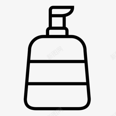 乳液美容瓶子图标图标