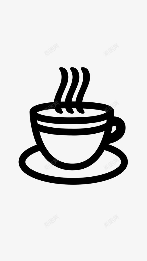 咖啡潮水茶图标svg_新图网 https://ixintu.com 互联网 咖啡 徽章 无线 早晨 最新技术 杯子 潮水 茶 马克杯
