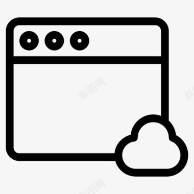 云网络浏览器云浏览器浏览器通知图标图标