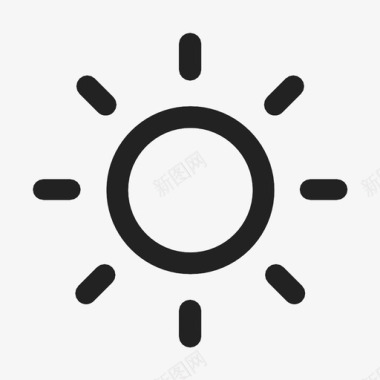 太阳天气预报夏天图标图标