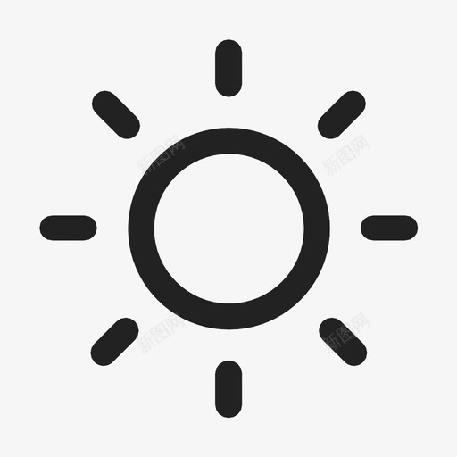 太阳天气预报夏天图标svg_新图网 https://ixintu.com 夏天 天气 天气预报 太阳 阳光