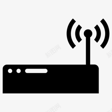 无线路由器连接互联网图标图标
