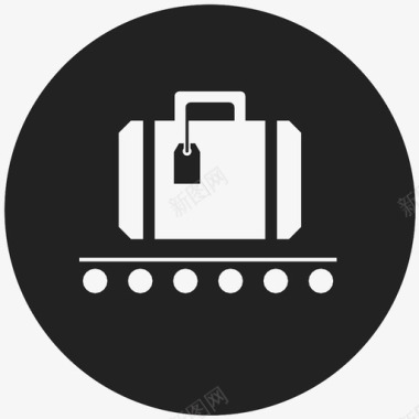 行李机场行李箱图标图标