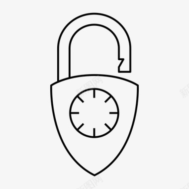 组合锁打开密码安全图标图标