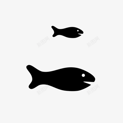 鱼钓鱼河流图标svg_新图网 https://ixintu.com 河流 海洋 海洋野生动物 钓鱼 鱼