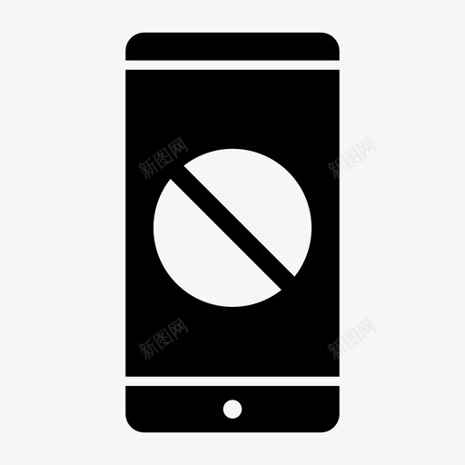 智能手机拒绝手机iphone图标svg_新图网 https://ixintu.com iphone 手机 技术 智能手机拒绝 触摸屏