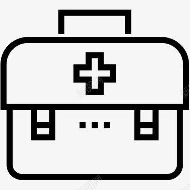 急救箱医疗箱用户界面轮廓图标图标