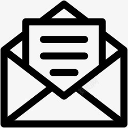 收件集电子邮件信封收件箱图标高清图片