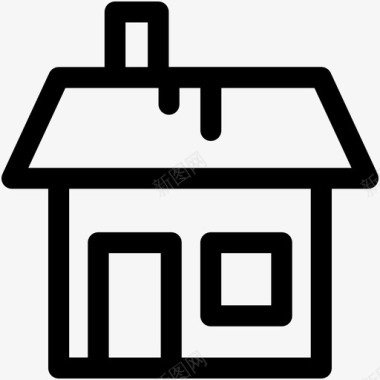 房子小屋房地产图标图标