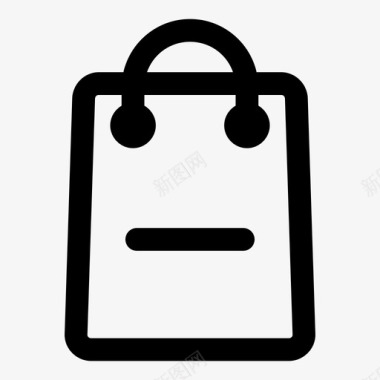 删除购物袋网上购物车网购图标图标