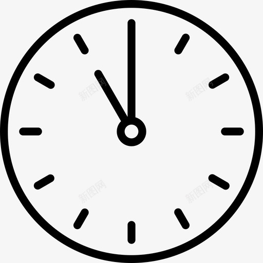 十一点钟钟面时间图标svg_新图网 https://ixintu.com 十一点钟 手表 时钟时间 时间 晚上11点钟 钟面