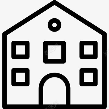 房子建筑物地点图标图标