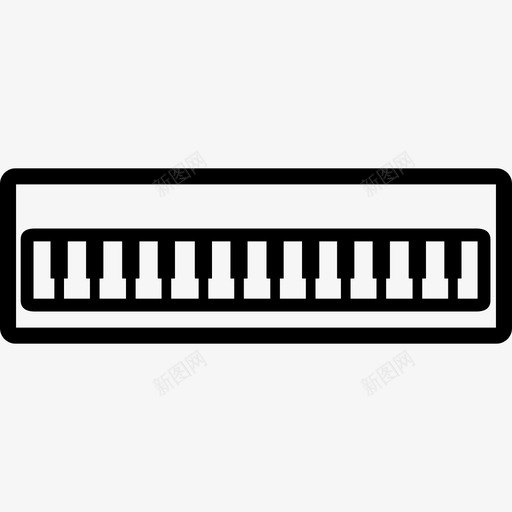 钢琴大钢琴和声图标svg_新图网 https://ixintu.com 和声 大钢琴 旋律 钢琴 键 音乐工具 音符