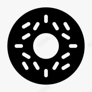 甜甜圈百吉饼饼干图标图标