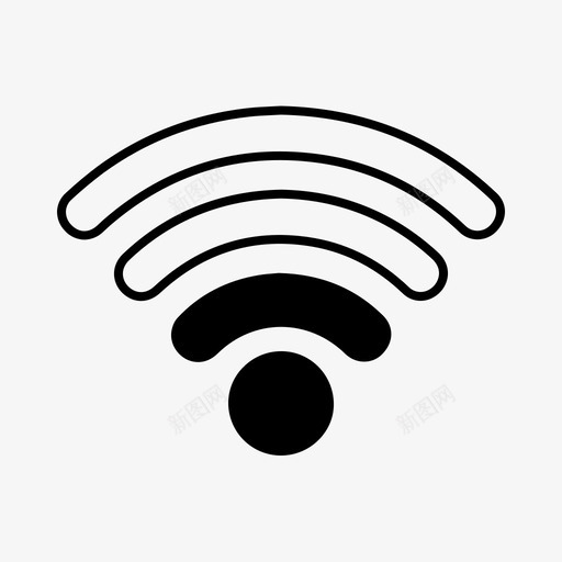 低wifi互联网信号图标svg_新图网 https://ixintu.com wifi状态 互联网 低wifi 信号 无线 音量