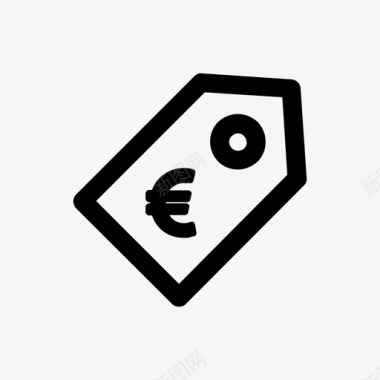欧元标价折扣标签图标图标