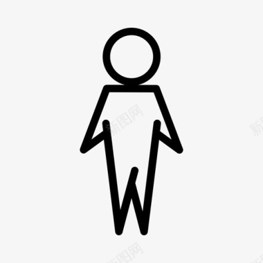 男先生卫生间图标图标