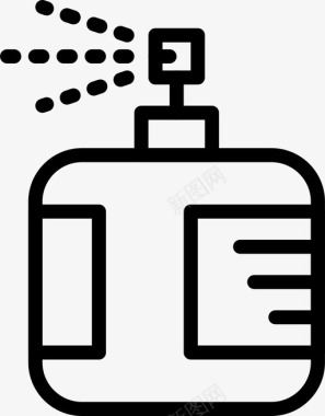 香水瓶美容卫生图标图标