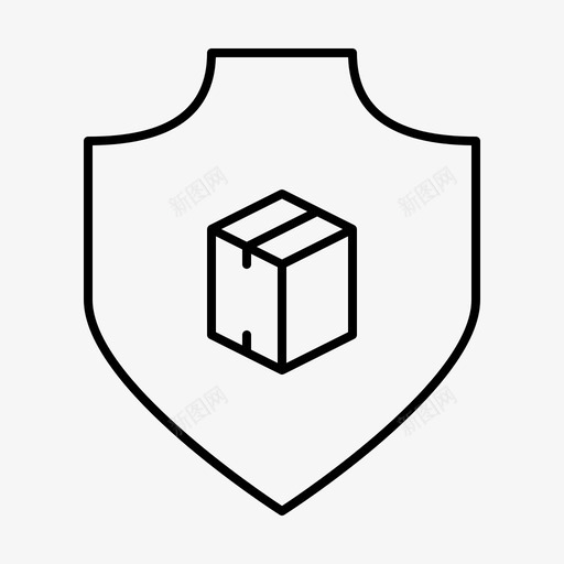 包裹保护安全图标svg_新图网 https://ixintu.com 保护 包裹 安全 防护