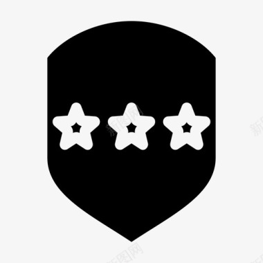 盾牌等级防御安全徽章图标图标
