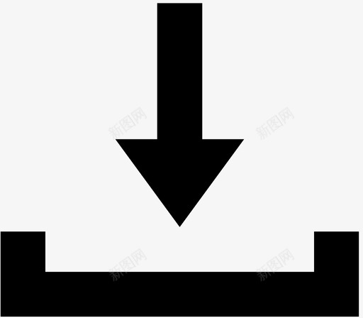 附加保存图标svg_新图网 https://ixintu.com 一般图标集填充样式 下载 传输 保存 附加