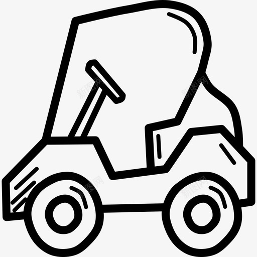 高尔夫球车车轮运动图标svg_新图网 https://ixintu.com 场地 小型 白色 车轮 运动 运动手绘涂鸦 驾驶 骑乘 高尔夫球车