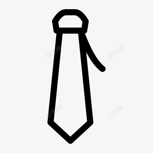 领带衣服正式图标svg_新图网 https://ixintu.com 工作 正式 衣服 领带