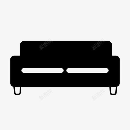 沙发休息座位图标svg_新图网 https://ixintu.com 休息 座位 椅子 沙发