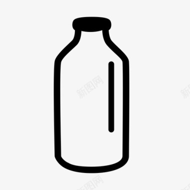 牛奶瓶子容器图标图标