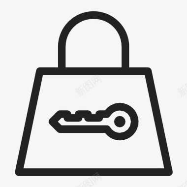 安全购物锁定在线图标图标