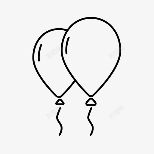 气球氦气气体图标svg_新图网 https://ixintu.com 吹气 孩子 庆祝 我的婚礼 气体 气球 氦气 空气 线 装饰