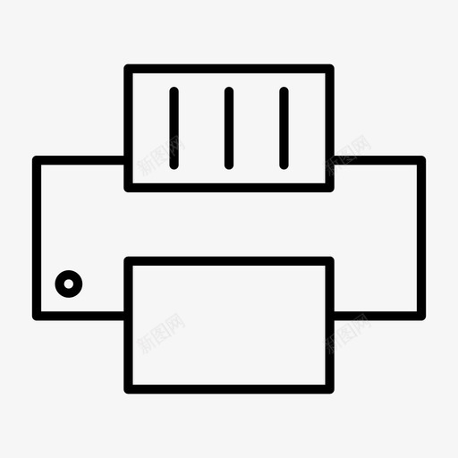 打印机墨盒文档图标svg_新图网 https://ixintu.com 基本型 墨盒 打印机 文档 纸张 胶印机