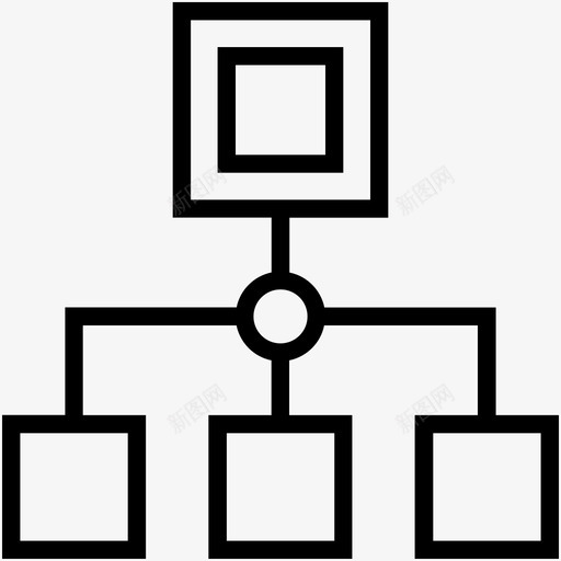 层次结构网络共享网络图标svg_新图网 https://ixintu.com 共享网络 层次结构 用户界面轮廓图标 站点地图 网络