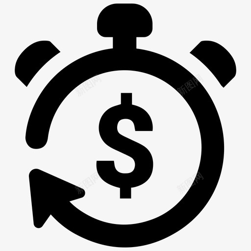 预算存款资金图标svg_新图网 https://ixintu.com 存款 投资回报 营销策略 计时器 资金 预算