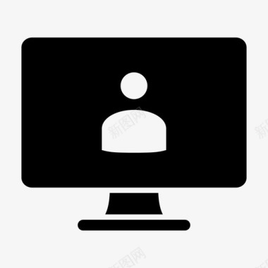监视器用户计算机监视器计算机屏幕图标图标