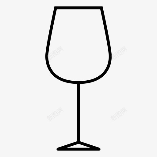 酒杯饮料红酒图标svg_新图网 https://ixintu.com 玫瑰 白酒 红酒 酒杯 食品和饮料 饮料