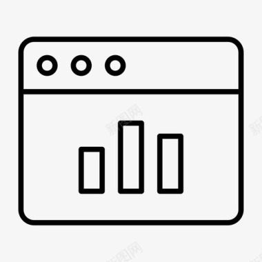 浏览器条形图浏览器窗口internet图标图标