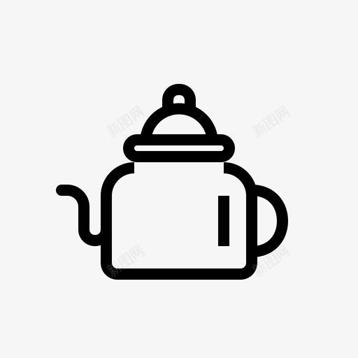 茶壶丁克厨房图标svg_新图网 https://ixintu.com 丁克 厨房 厨房用具新 茶壶