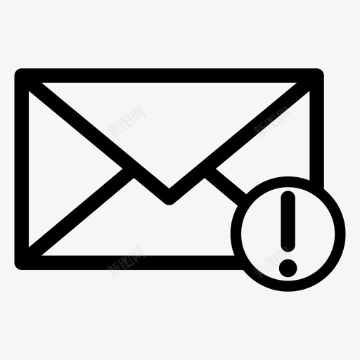 电子邮件警告计算机邮件信封图标svg_新图网 https://ixintu.com 信件 信封 电子邮件警告 计算机邮件 邮寄 邮箱