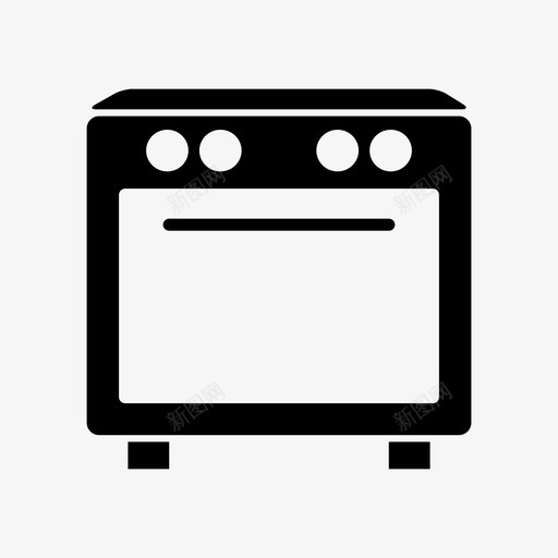 炉子厨师食物图标svg_新图网 https://ixintu.com 厨师 厨房 炉子 烤箱 食物