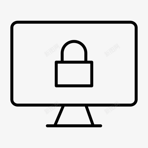 锁定监视器显示计算机个人计算机图标svg_新图网 https://ixintu.com 个人计算机 受保护 屏幕通知 显示计算机 智能电视 监视器 锁定监视器