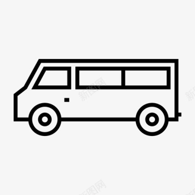 小型客车客运交通图标图标