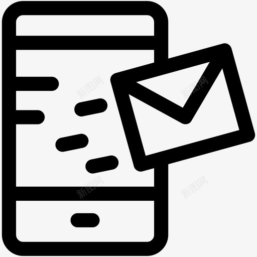 短信手机手机电子邮件图标svg_新图网 https://ixintu.com 发送电子邮件 手机 手机电子邮件 手机短信 短信 网页和用户界面可爱的图标