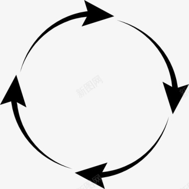 开发周期循环流程图标图标