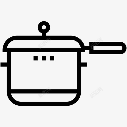 烹饪锅1砂锅图标svg_新图网 https://ixintu.com 1 厨房用具线图标 厨房锅 平底锅 炊具 烹饪锅 砂锅