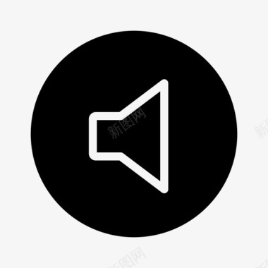 扬声器声音扬声器关闭图标图标