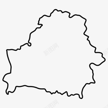 白俄罗斯国家地图白俄罗斯共和国图标图标